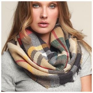 Plaid Infinity Scarf